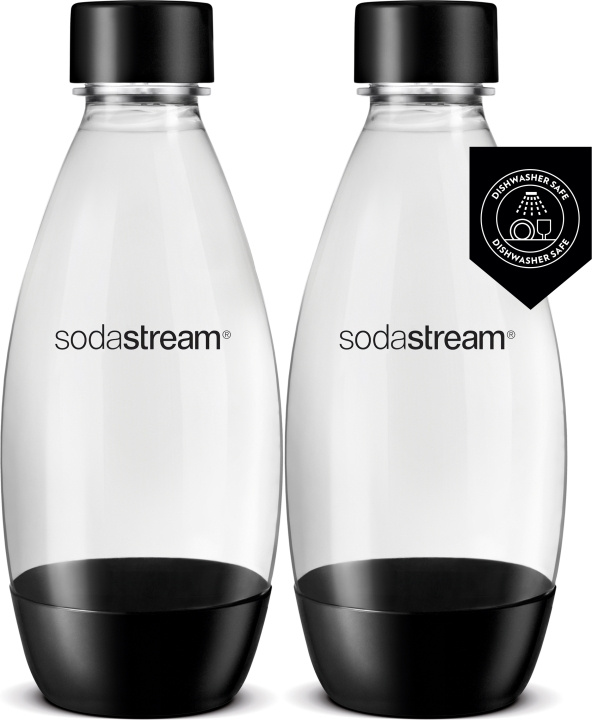Sodastream DWS Fuse drikkeflaske, svart, 2 stk i gruppen HJEM, HUS OG HAGE / Husholdningsapparater / Vann og juice / Kullsyremaskin / Tilbehør hos TP E-commerce Nordic AB (C57319)