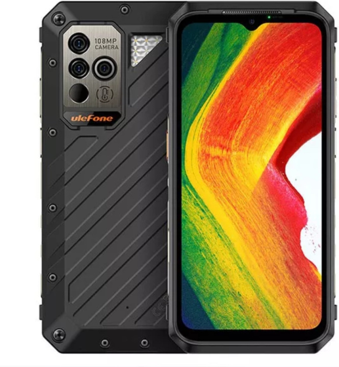 Ulefone Power Armor 18 5G-telefon, 256/12 GB, svart i gruppen SMARTTELEFON & NETTBRETT / Mobiltelefoner & smartphones hos TP E-commerce Nordic AB (C57322)