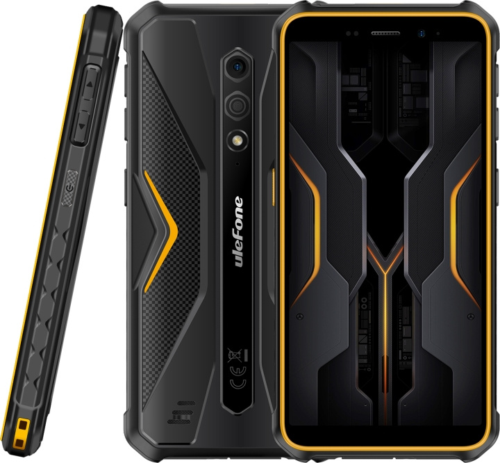 Ulefone Armor X12 Pro-telefon, 64/4 GB, svart/oransje i gruppen SMARTTELEFON & NETTBRETT / Mobiltelefoner & smartphones hos TP E-commerce Nordic AB (C57331)