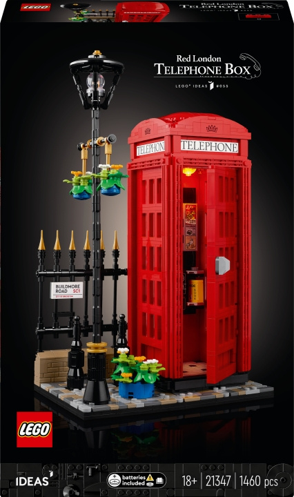 Lego Ideas 21347 - London Red Phone Booth i gruppen LEKER, BARN OG BABY / Leker / Byggeleker / Lego hos TP E-commerce Nordic AB (C57354)