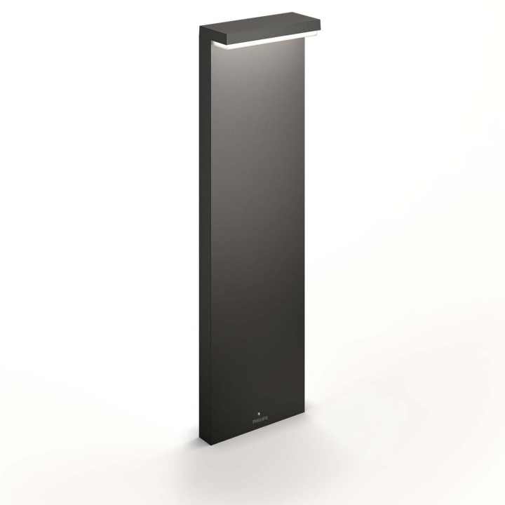Philips Bustan Pollare Ultra Efficient LED 3,8W 800lm 2700K Antrasitt i gruppen HJEM, HUS OG HAGE / El og belysning / Utendørsbelysning / Fasadebelysning / Uten bevegelsessensor hos TP E-commerce Nordic AB (C57492)