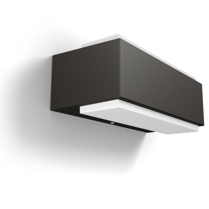 Philips Stratosphere Vegglampe Ultra Efficient LED 3,8W 800lm Antracitt i gruppen HJEM, HUS OG HAGE / El og belysning / Utendørsbelysning / Fasadebelysning / Uten bevegelsessensor hos TP E-commerce Nordic AB (C57493)