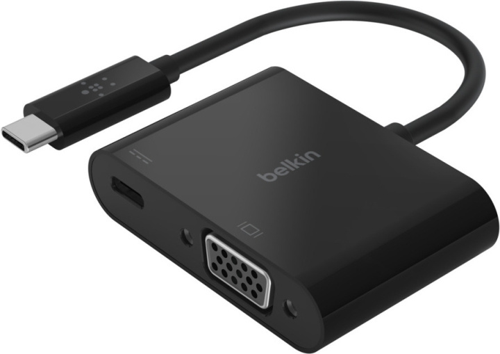 Belkin USB-C® - VGA + laddningsadapter i gruppen Datautstyr / Kabler og adaptere / VGA / Adaptere hos TP E-commerce Nordic AB (C57682)