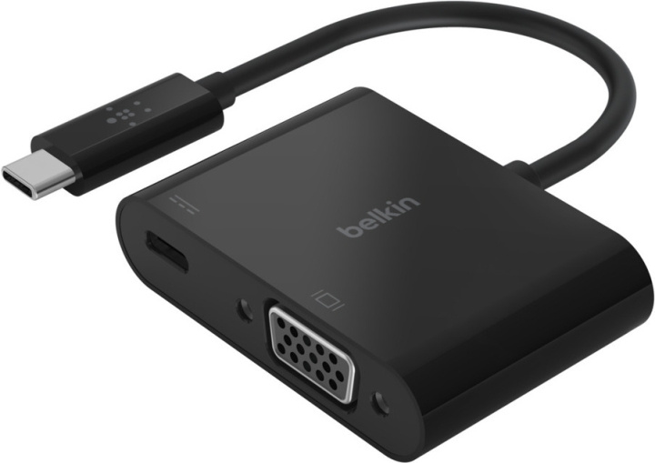 Belkin USB-C® - VGA + ladeadapter i gruppen Datautstyr / Kabler og adaptere / VGA / Adaptere hos TP E-commerce Nordic AB (C57682)