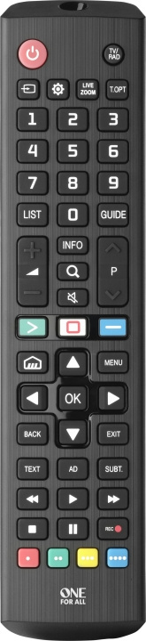ONE FOR ALL URC 4911 universell fjernkontroll for LG TV i gruppen Elektronikk / Lyd & Bilde / TV og tilbehør / Fjernkontroller hos TP E-commerce Nordic AB (C57706)