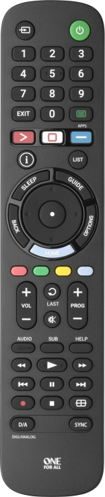 ONE FOR ALL URC 4912 universell fjernkontroll for Sony TV-er i gruppen Elektronikk / Lyd & Bilde / TV og tilbehør / Fjernkontroller hos TP E-commerce Nordic AB (C57707)