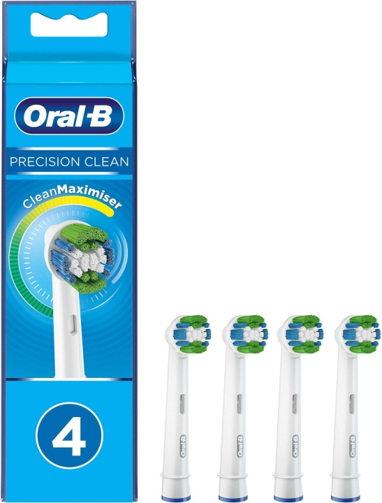 Oral B Precision Clean - erstatningsbørste, 4 stk i gruppen HELSE OG SKJØNNHET / Munnpleie / Elektriske tannbørster tilbehør hos TP E-commerce Nordic AB (C57717)