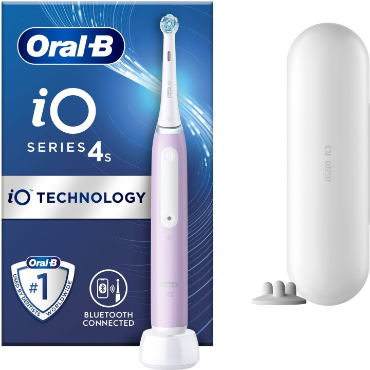 Oral B iO Series 4s - elektrisk tannbørste, lavendel i gruppen HELSE OG SKJØNNHET / Munnpleie / Elektriske tannbørster hos TP E-commerce Nordic AB (C57760)