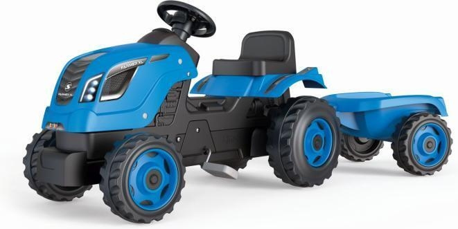 Smoby SAS Smoby Farmer XL - blå traktor og tilhenger i gruppen LEKER, BARN OG BABY / Uteleker / Hageleker hos TP E-commerce Nordic AB (C57780)
