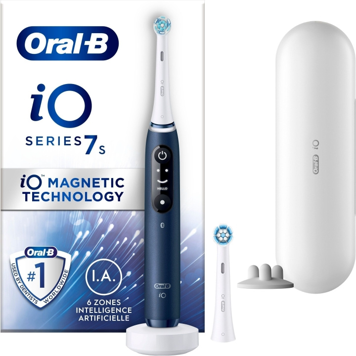 Oral B iO Series 7 - elektrisk tannbørste, blå i gruppen HELSE OG SKJØNNHET / Munnpleie / Elektriske tannbørster hos TP E-commerce Nordic AB (C57801)