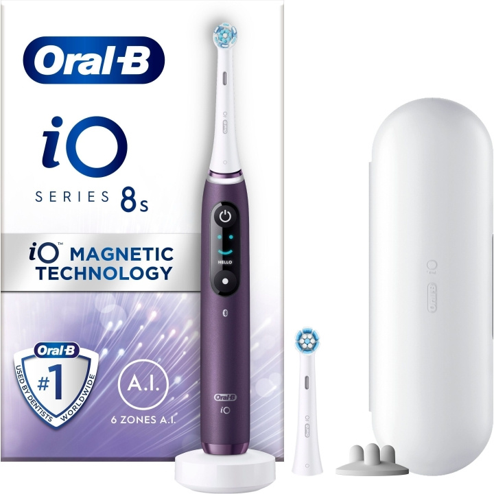 Oral B iO Series 8 - elektrisk tandborste, lila i gruppen HELSE OG SKJØNNHET / Munnpleie / Elektriske tannbørster hos TP E-commerce Nordic AB (C57802)