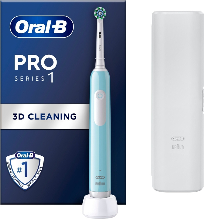 Oral B Pro Series 1 - elektrisk tandborste, blå i gruppen HELSE OG SKJØNNHET / Munnpleie / Elektriske tannbørster hos TP E-commerce Nordic AB (C57818)