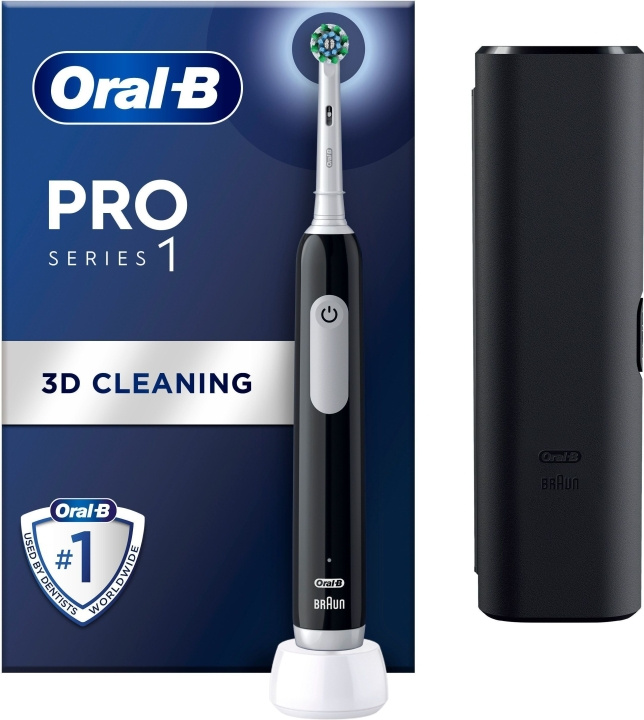 Oral B Pro Series 1 - elektrisk tannbørste, svart i gruppen HELSE OG SKJØNNHET / Munnpleie / Elektriske tannbørster hos TP E-commerce Nordic AB (C57819)