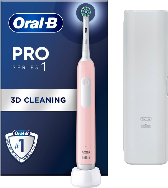 Oral B Pro Series 1 - elektrisk tandborste, rosa i gruppen HELSE OG SKJØNNHET / Munnpleie / Elektriske tannbørster hos TP E-commerce Nordic AB (C57820)