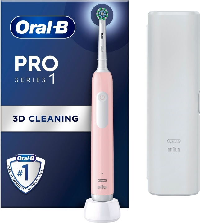 Oral B Pro Series 1 - elektrisk tannbørste, rosa i gruppen HELSE OG SKJØNNHET / Munnpleie / Elektriske tannbørster hos TP E-commerce Nordic AB (C57820)