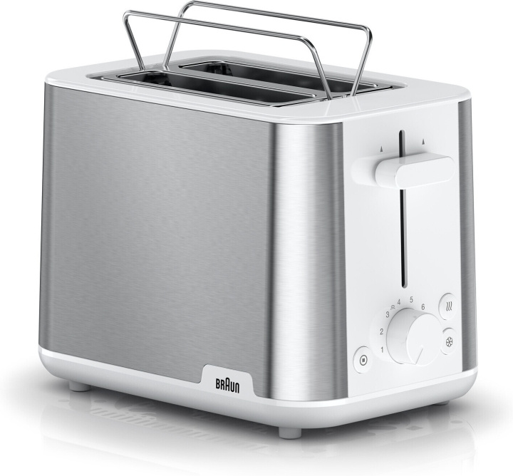 Braun HT1510WH PurShine brødrister i gruppen HJEM, HUS OG HAGE / Husholdningsapparater / Brødristere og toastjern / Brødristere hos TP E-commerce Nordic AB (C57834)