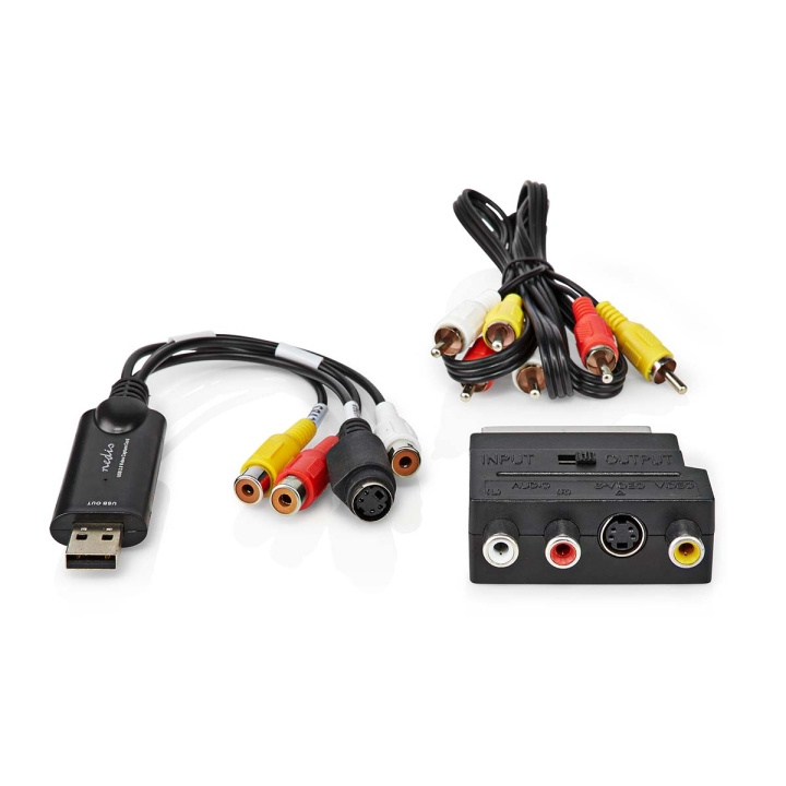 Nedis video Grabber | USB 2.0 | 480p | A / V-kabel / Scart i gruppen Elektronikk / Lyd & Bilde / TV og tilbehør / Film- og videoredigering hos TP E-commerce Nordic AB (C57871)