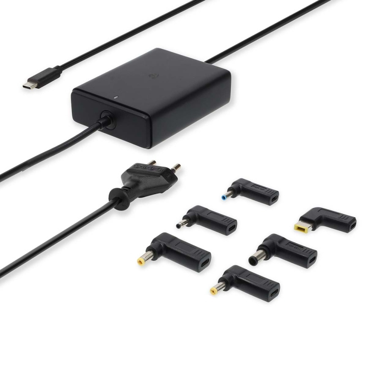 Nedis Notebook Adapter | GaN | 65 W | 5 / 9 / 12 / 15 / 20 V DC | 2.4 / 3.0 / 3.25 A | Brukes til: Notisbok / Smarttelefon / Tablett | Euro / Type-C (CEE 7/16) i gruppen Datautstyr / Bærbare datamaskiner og tilbehør / Lader / Vegglader / Universal hos TP E-commerce Nordic AB (C57891)