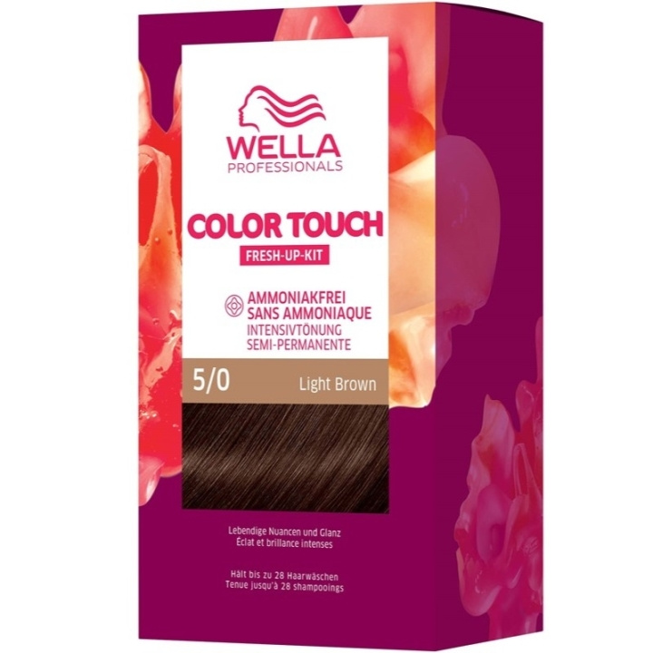 WELLA Color Touch Pure Naturals 5/0 Lysebrun i gruppen HELSE OG SKJØNNHET / Hår & styling / Hårpleie / Hårfarge / Hårfarge & Fargebombe hos TP E-commerce Nordic AB (C57928)