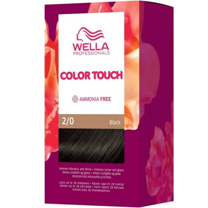 Wella Color Touch Pure Naturals 2/0 Black i gruppen HELSE OG SKJØNNHET / Hår & styling / Hårpleie / Hårfarge / Hårfarge & Fargebombe hos TP E-commerce Nordic AB (C57930)