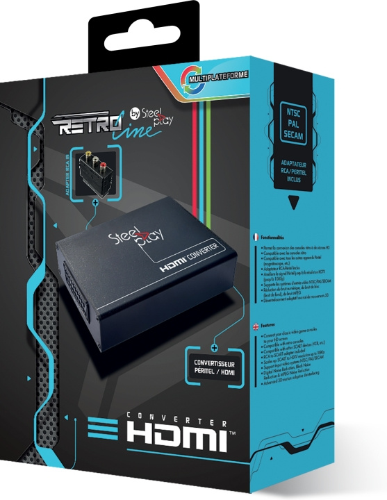 Steelplay Retro Line SCART till HDMI Converter signalomvandlare i gruppen Datautstyr / Kabler og adaptere / Signalomformere hos TP E-commerce Nordic AB (C57948)