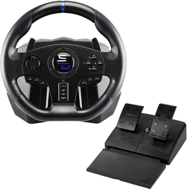 Subsonic Superdrive SV850 Drive Pro Sport rattkontroll för PS4 / Switch / Xbox / PC i gruppen Elektronikk / TV-spill & tilbehør / Sony PlayStation 4 hos TP E-commerce Nordic AB (C58013)