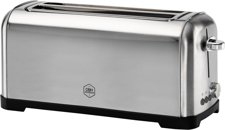 OBH Nordica Metropolitan brødrister, for 4 skiver, stål i gruppen HJEM, HUS OG HAGE / Husholdningsapparater / Brødristere og toastjern / Brødristere hos TP E-commerce Nordic AB (C58172)
