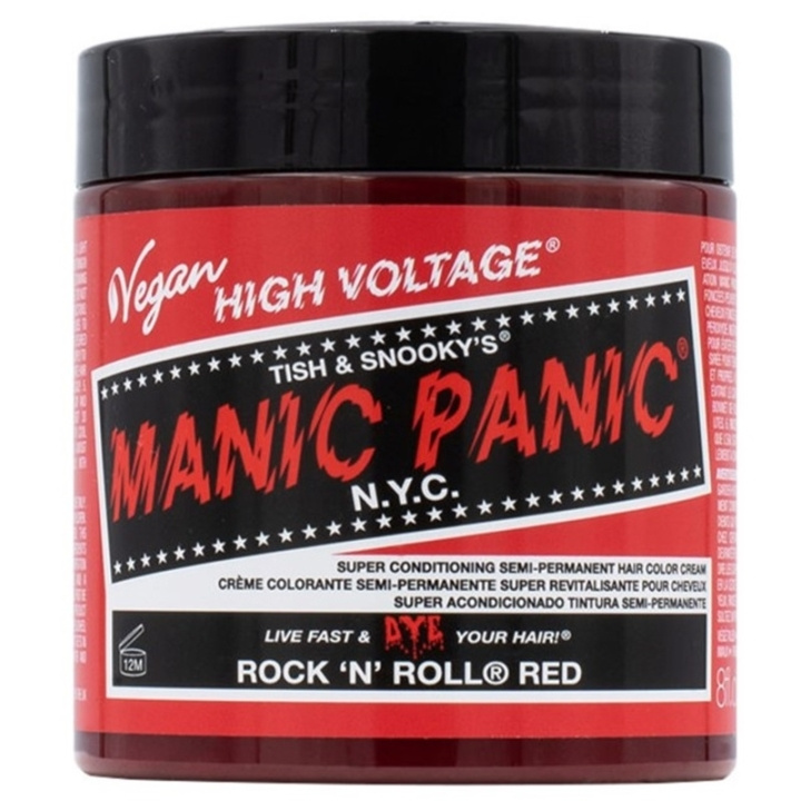 Manic Panic Rock N Roll Red Classic Creme 237ml i gruppen HELSE OG SKJØNNHET / Hår & styling / Hårpleie / Hårfarge / Hårfarge & Fargebombe hos TP E-commerce Nordic AB (C58358)