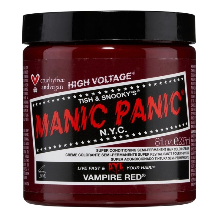 Manic Panic Vampire Red Classic Creme 237ml i gruppen HELSE OG SKJØNNHET / Hår & styling / Hårpleie / Hårfarge / Hårfarge & Fargebombe hos TP E-commerce Nordic AB (C58360)