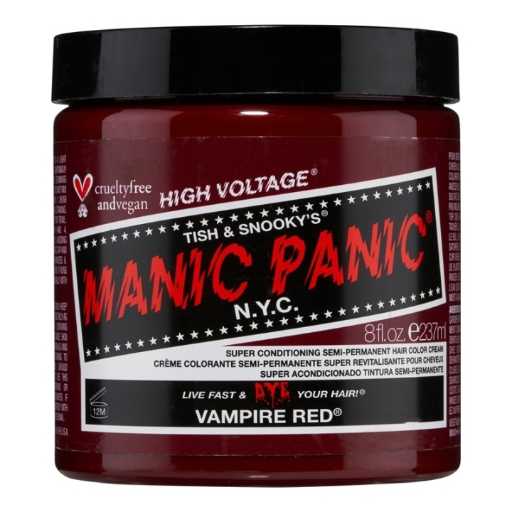 Manic Panic Vampire Red Classic Creme 237 ml i gruppen HELSE OG SKJØNNHET / Hår & styling / Hårpleie / Hårfarge / Hårfarge & Fargebombe hos TP E-commerce Nordic AB (C58360)