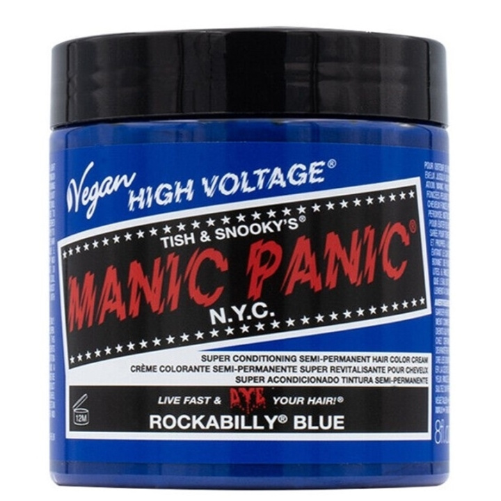 Manic Panic Rockabilly Blue Classic Creme 237 ml i gruppen HELSE OG SKJØNNHET / Hår & styling / Hårpleie / Hårfarge / Hårfarge & Fargebombe hos TP E-commerce Nordic AB (C58361)