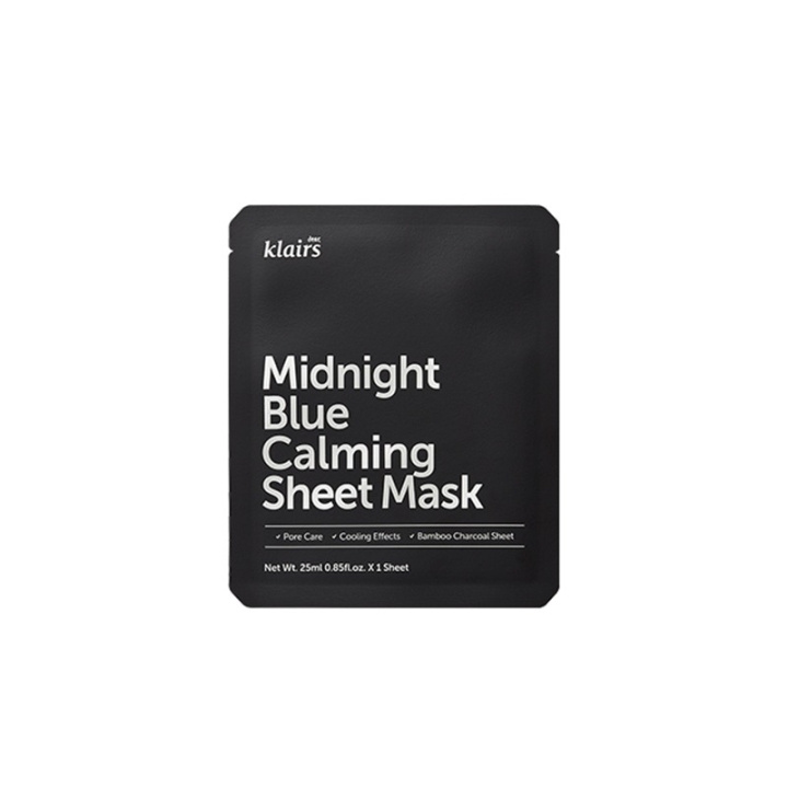 Klairs Midnight Blue Calming Sheet Mask 25ml i gruppen HELSE OG SKJØNNHET / Hudpleie / Ansikt / Masker hos TP E-commerce Nordic AB (C58400)