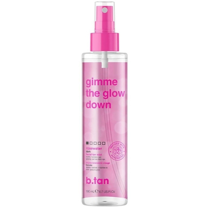 b.tan Gimme The Glow Down Facial Tan Mist 190 ml i gruppen HELSE OG SKJØNNHET / Hudpleie / Soling / Brun uten sol hos TP E-commerce Nordic AB (C58418)