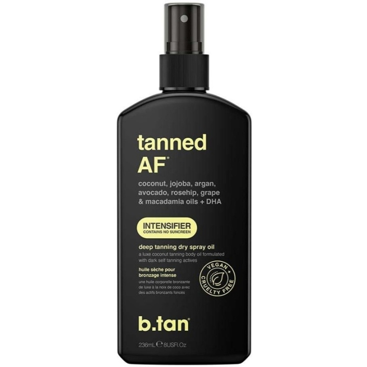 b.tan Tanned AF Intensifier Deep Tanning Dry Spray Oil 236ml i gruppen HELSE OG SKJØNNHET / Hudpleie / Soling / Brun uten sol hos TP E-commerce Nordic AB (C58423)