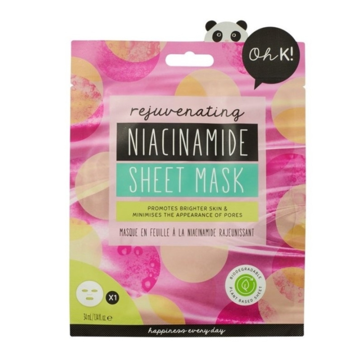 Oh K! Niacinamide Sheet Mask i gruppen HELSE OG SKJØNNHET / Hudpleie / Ansikt / Masker hos TP E-commerce Nordic AB (C58428)