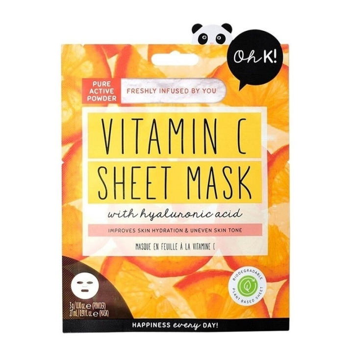 Oh K! Glowing Vitamin C Sheet Mask i gruppen HELSE OG SKJØNNHET / Hudpleie / Ansikt / Masker hos TP E-commerce Nordic AB (C58430)