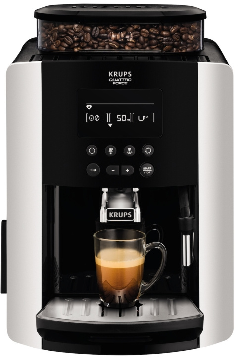 Krups Arabica Quattro Force Silver kaffemaskin i gruppen HJEM, HUS OG HAGE / Husholdningsapparater / Kaffe og espresso / Kaffetraktere hos TP E-commerce Nordic AB (C58444)