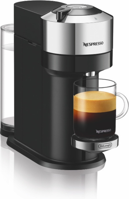 Nespresso Vertuo Next Deluxe kapselmaskin, svart/silver i gruppen HJEM, HUS OG HAGE / Husholdningsapparater / Kaffe og espresso / Kaffetraktere hos TP E-commerce Nordic AB (C58452)