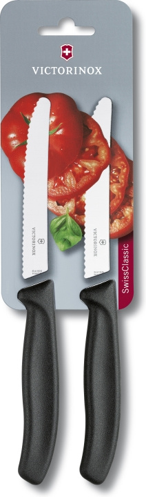 Victorinox Swiss Classic tomatkniv, 11 cm, 2 st i gruppen HJEM, HUS OG HAGE / Kjøkkenutstyr / Kjøkkenkniver og knivslipere hos TP E-commerce Nordic AB (C58478)
