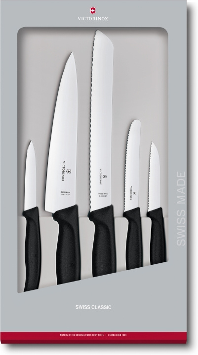 Victorinox Swiss Classic knivset, 5 delar i gruppen HJEM, HUS OG HAGE / Kjøkkenutstyr / Kjøkkenkniver og knivslipere hos TP E-commerce Nordic AB (C58482)