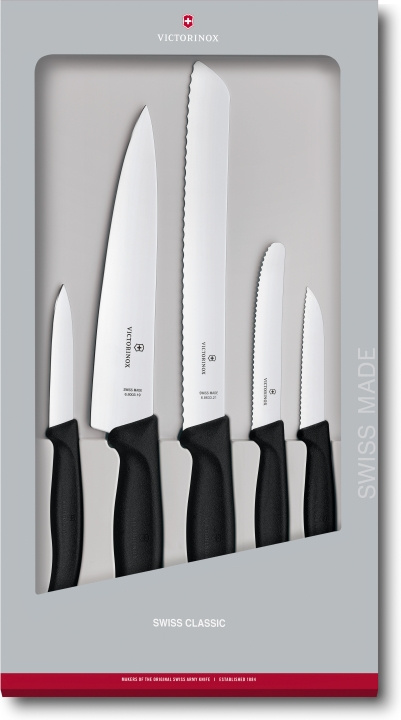 Victorinox Swiss Classic-knivsett, 5 deler i gruppen HJEM, HUS OG HAGE / Kjøkkenutstyr / Kjøkkenkniver og knivslipere hos TP E-commerce Nordic AB (C58482)