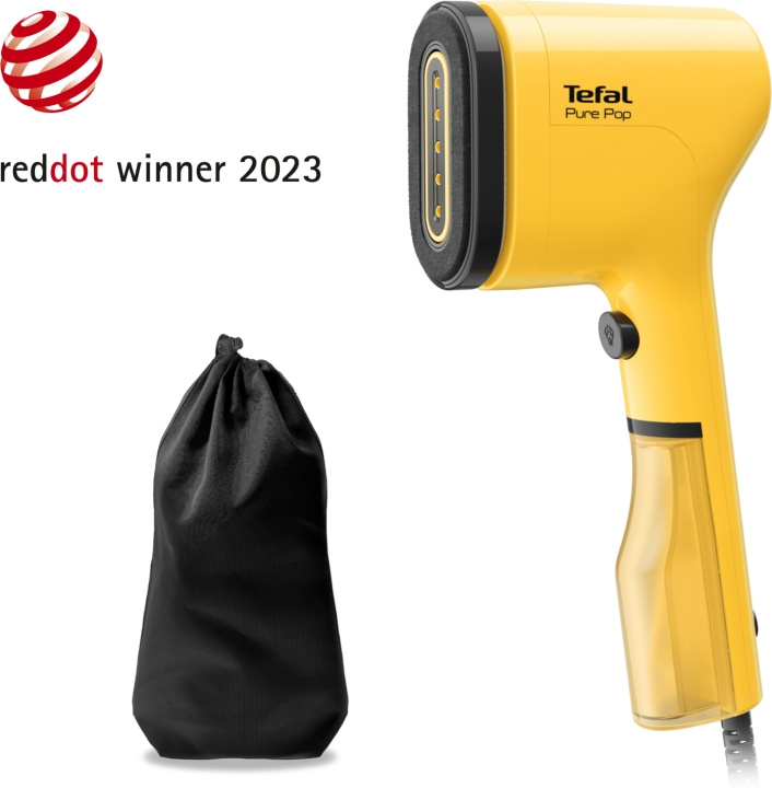 Tefal Pure Pop stoffdamper, gul i gruppen HJEM, HUS OG HAGE / Omsorg for klær (Finns inte riktigt något norskt ord för detta...) / Strykejern hos TP E-commerce Nordic AB (C58529)