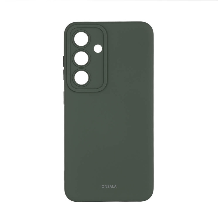 Onsala Mobildeksel Silikon Olive Green - Samsung S24 5G i gruppen SMARTTELEFON & NETTBRETT / Mobilbeskyttelse / Samsung hos TP E-commerce Nordic AB (C58610)