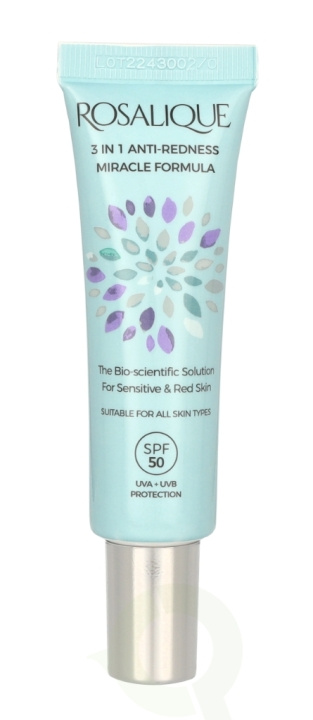 Rosalique 3-i-1 Anti-Redness Miracle Formula Spf50 30 ml i gruppen HELSE OG SKJØNNHET / Makeup / Makeup ansikt / CC/BB Cream hos TP E-commerce Nordic AB (C58684)