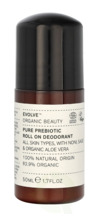 Evolve Beauty Evolve Organic Beauty Pure Prebiotic Roll-On Deodorant 50 ml i gruppen HELSE OG SKJØNNHET / Duft og parfyme / Deodorant / Deo for henne hos TP E-commerce Nordic AB (C58692)