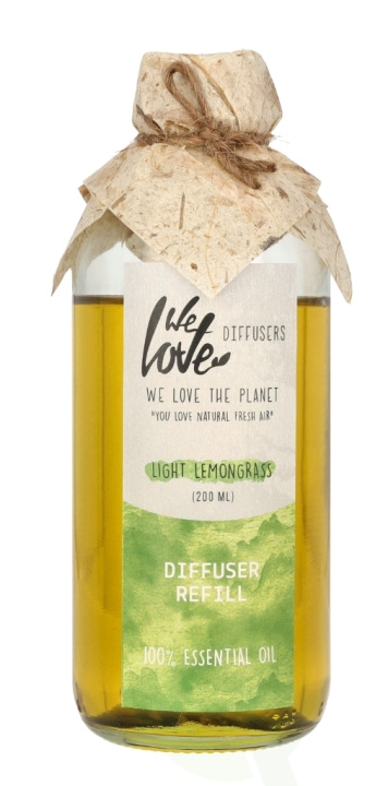 We Love The Planet 100% Essential Oil Diffuser - Refill 200 ml Light Lemongrass i gruppen HELSE OG SKJØNNHET / Duft og parfyme / Andre dufter / Duftspreder hos TP E-commerce Nordic AB (C58709)