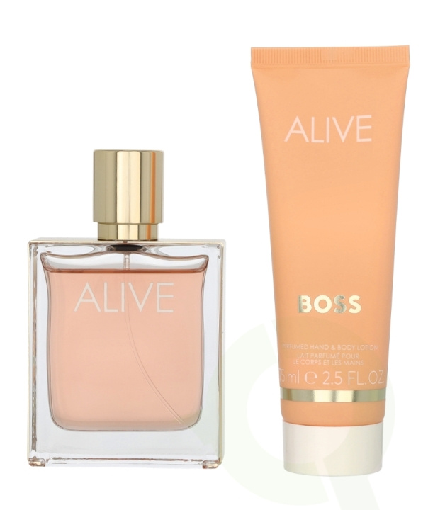 Hugo Boss Alive Giftset 125 ml Edp Spray 50ml/Hand & Body Lotion 75ml i gruppen HELSE OG SKJØNNHET / Gavesett / Gavesett for henne hos TP E-commerce Nordic AB (C58716)