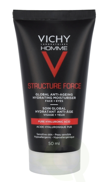 Vichy Homme Structure Force Hydrating Moisturiser 50 ml Complete Anti-Aging i gruppen HELSE OG SKJØNNHET / Hudpleie / Ansikt / Ansiktskrem hos TP E-commerce Nordic AB (C58775)