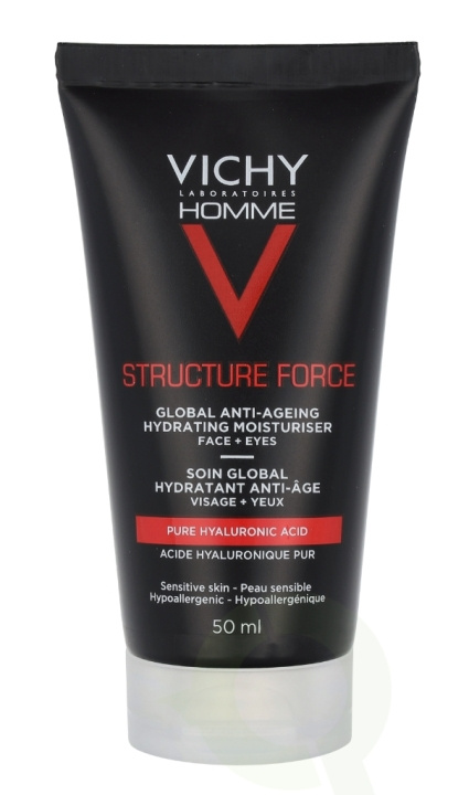 Vichy Homme Structure Force Hydrating Moisturiser 50 ml Complete Anti-Aging i gruppen HELSE OG SKJØNNHET / Hudpleie / Ansikt / Dagkrem hos TP E-commerce Nordic AB (C58775)