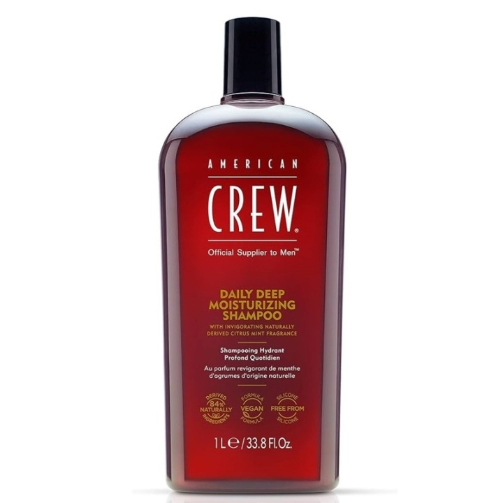 American Crew Daily Deep Moisturising Shampoo 1000 ml i gruppen HELSE OG SKJØNNHET / Hår & styling / Hårpleie / Sjampo hos TP E-commerce Nordic AB (C58783)